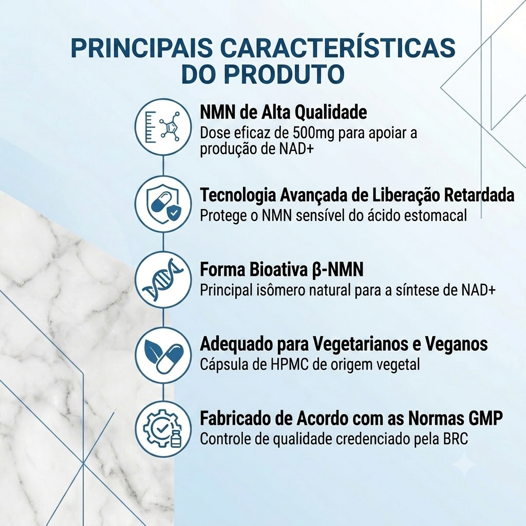 Dr. Nadwell NMN 500 mg – 60 Cápsulas