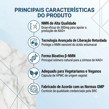 Dr. Nadwell NMN 500 mg – 60 Cápsulas
