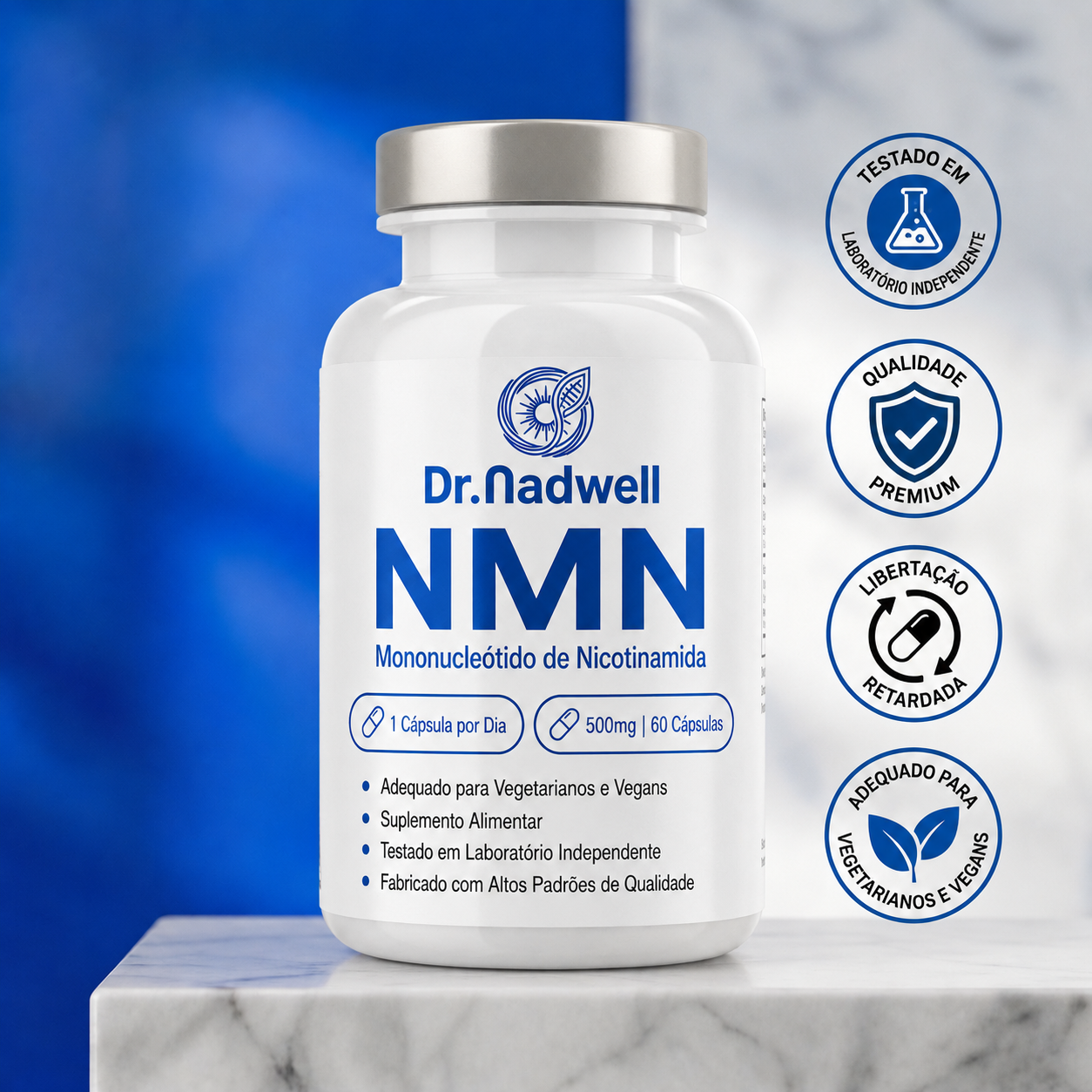 Dr. Nadwell NMN 500 mg – 60 Cápsulas